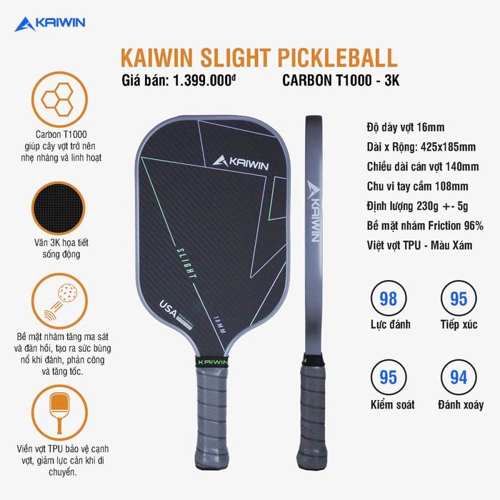 Vot_Pickleball_Kaiwin_Slight_T1000_Xam