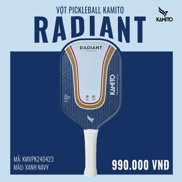 Vot_Pickleball_Kamito_Radiant_Xanh_Den