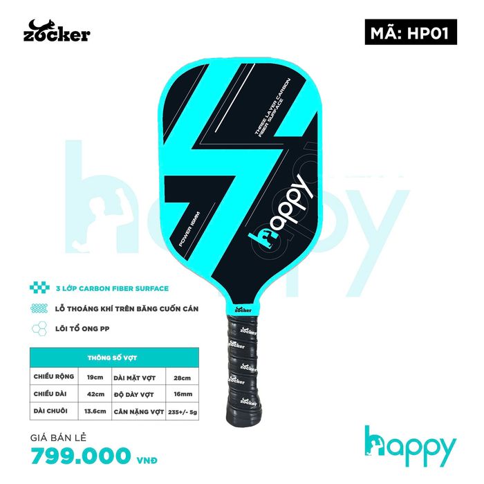 Vot_Pickleball_Zocker_HP01_Thunder_Xanh