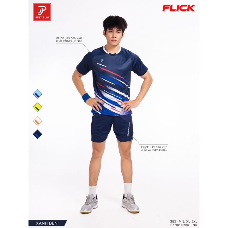 Ao_Cau_Long_JP_Flick_NAM_Xanh_Den