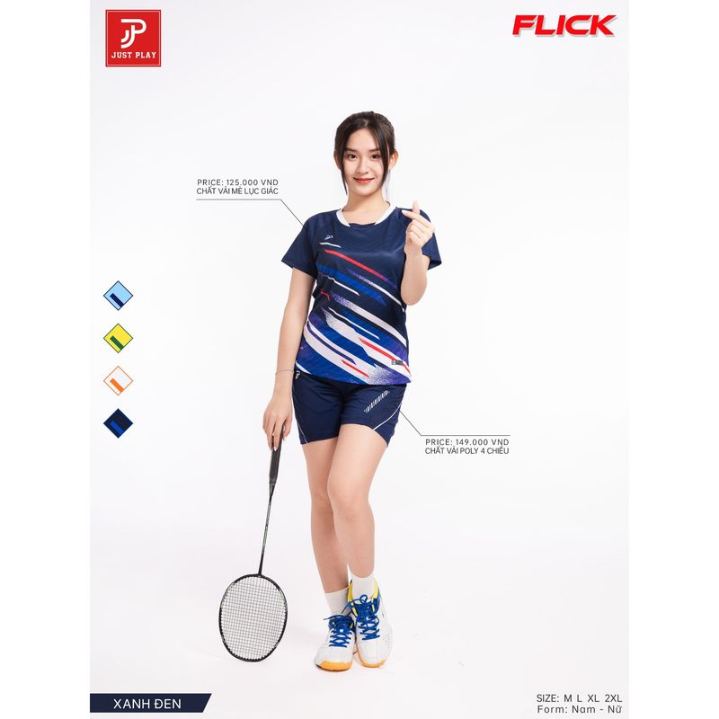 Ao_Cau_Long_JP_Flick_NU_Xanh_Den