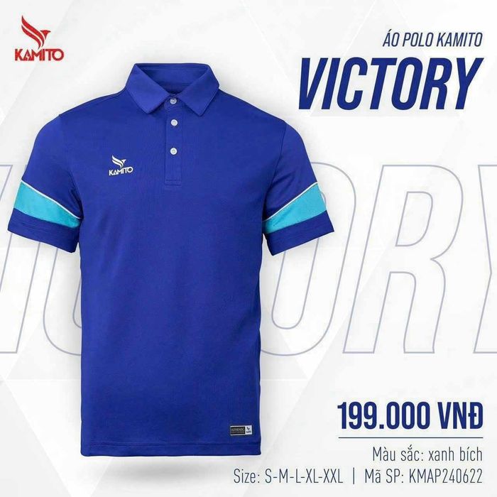 Ao_Polo_Kamito_Victory_Xanh_Bich
