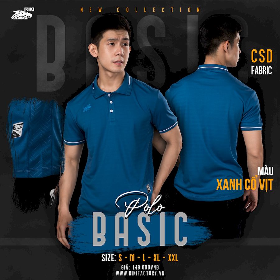 Ao_Polo_Riki_Basic_Xanh_Co_Vit