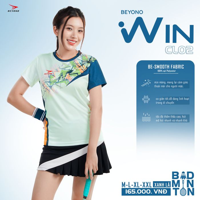 Ao_cau_long_Beyono_Win_CL02_Nu_Xanh_La