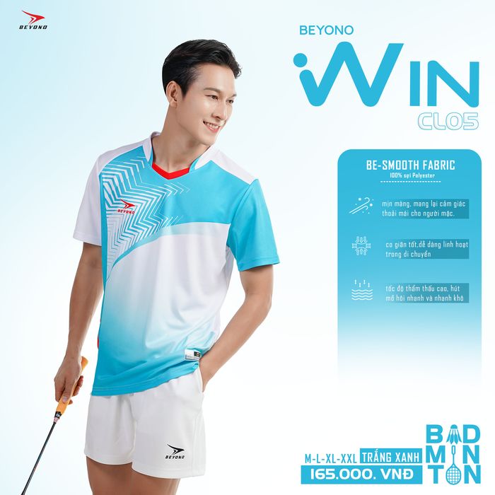 Ao_cau_long_Beyono_Win_CL05_Nam_Trang_Xanh