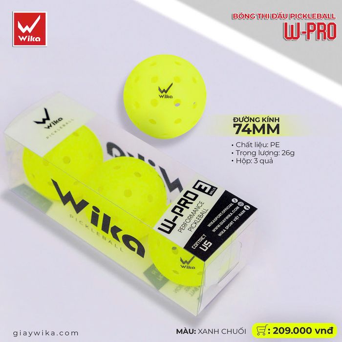 Bong_thi_dau_Pickleball_Wika_PRO_Xanh_Chuoi