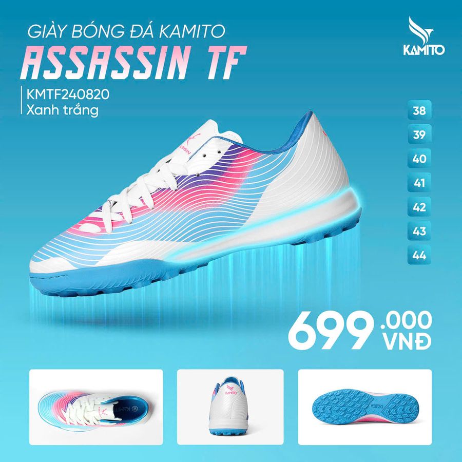Giay_Kamito_Assassin_TF_(New)_Xanh_Hong