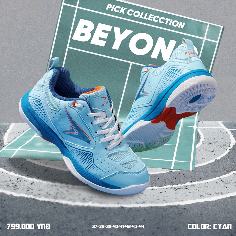 Giay_Beyono_Pickleball_Xanh_Ya