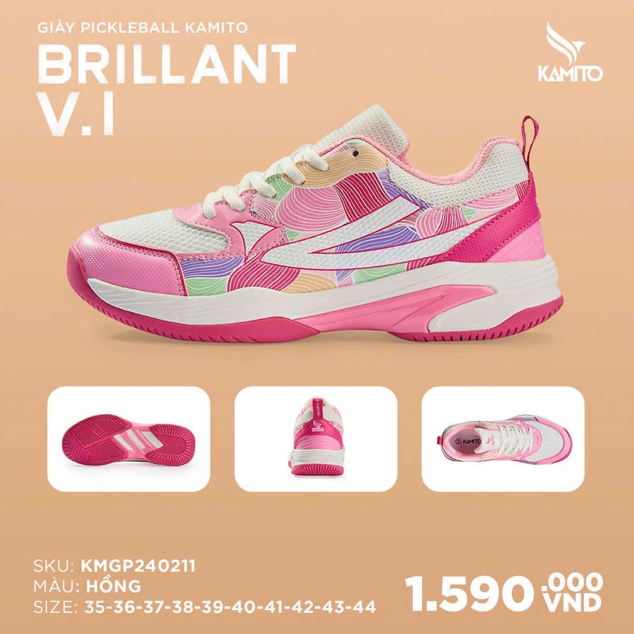 Giay_Pickleball_Kamito_Brillant_Hong