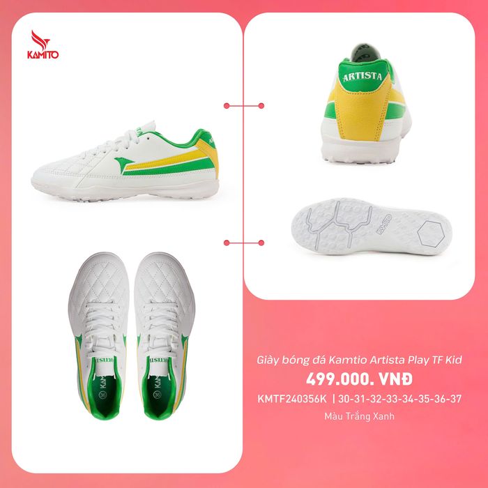 Giay_Kamito_Artista_Play_TF_KID_Trang_Xanh