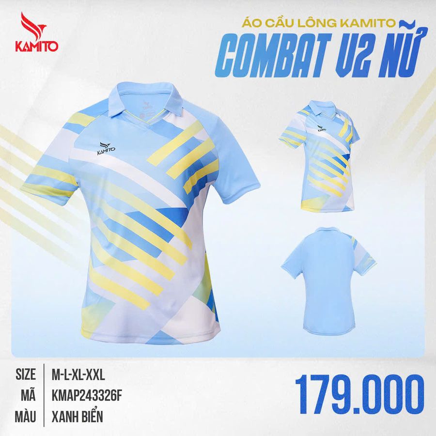 Ao_The_Thao_Kamito_Combat_V2_NU_Xanh_Bien