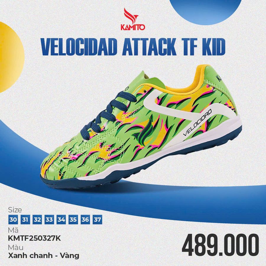Giay_Kamito_Velocidad_Attack_KID_Xanh_Chuoi