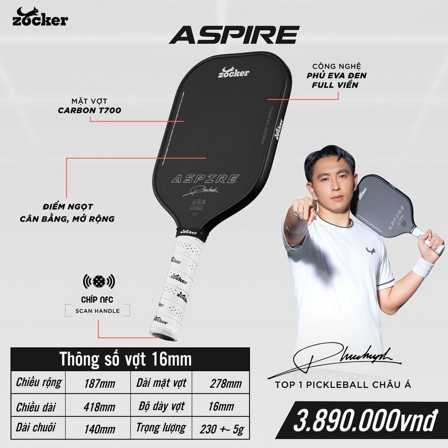 Vot_Pickleball_Zocker_Aspire_ASP25-16mm_Den