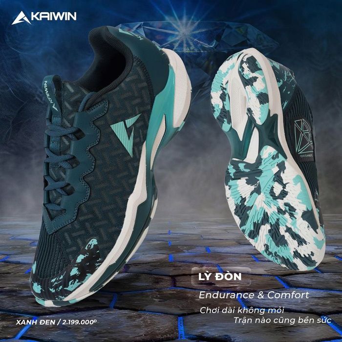 Giay_Kaiwin_Diamond_Xanh_Den