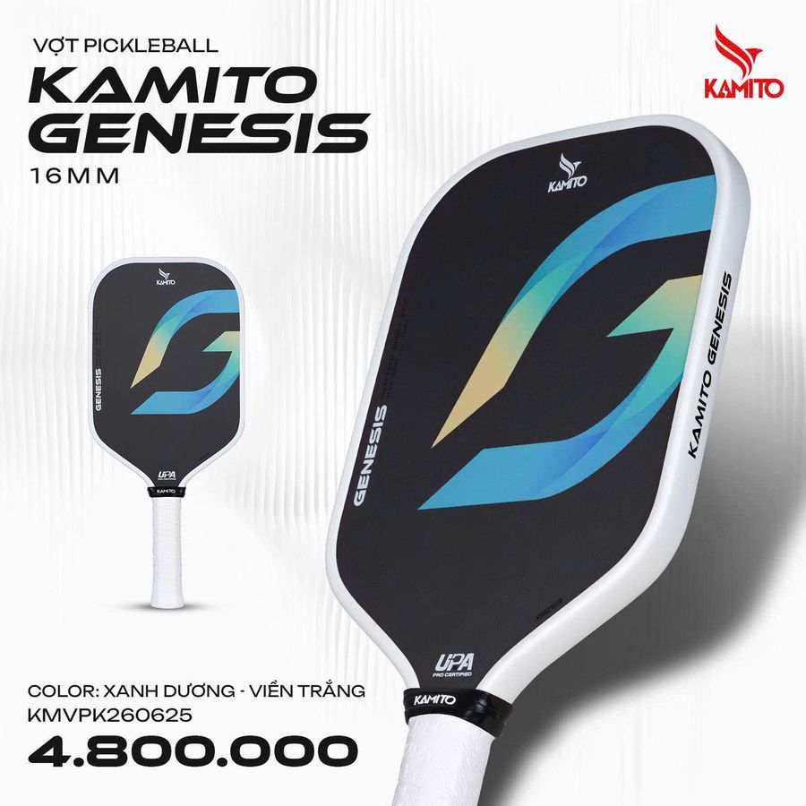 Vot_Pickleball_Kamito_Genesis_16mm_Xanh_Vien_Trang