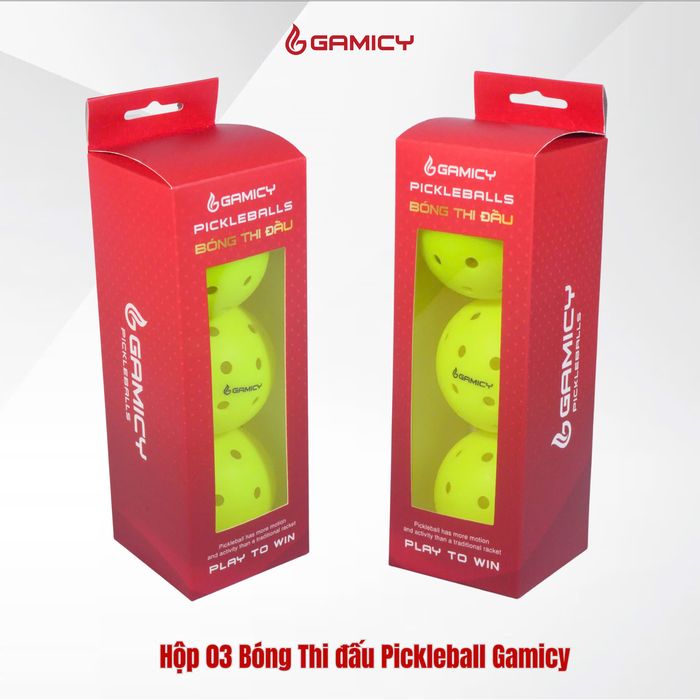 Bóng Pickleball thi đấu Gamicy KW40L (Hộp 3 quả)