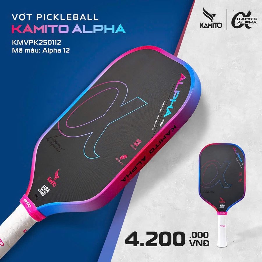 Vợt Pickleball Kamito Alpha 12 - KMVPK250112