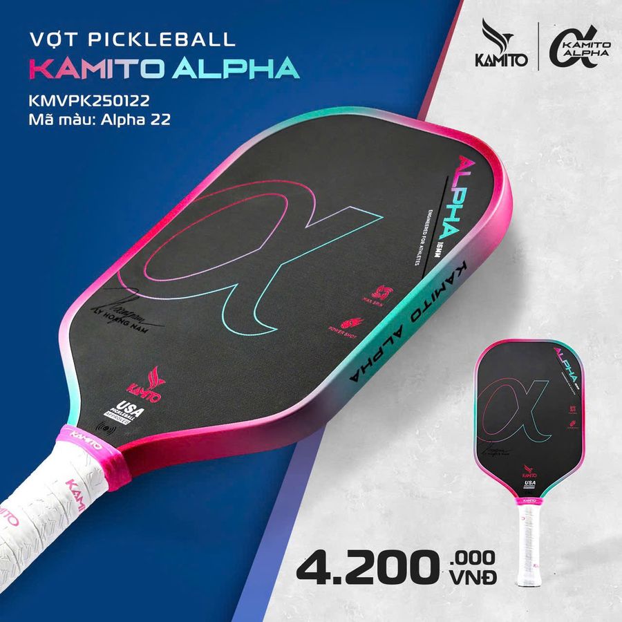 Vợt Pickleball Kamito Alpha 22 - KMVPK250122