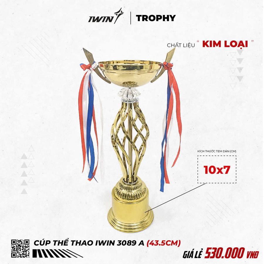 Cúp Thể Thao iWin T3089A - 43.5cm