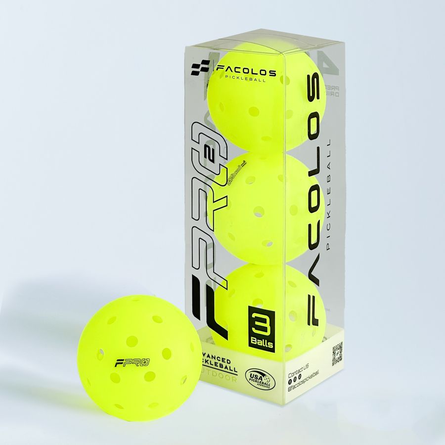 Bóng thi đấu Pickleball Facolos F-Pro Performance Gen 2 (Hộp 3 quả)
