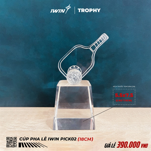 Cúp Pha lê iWin Pick02