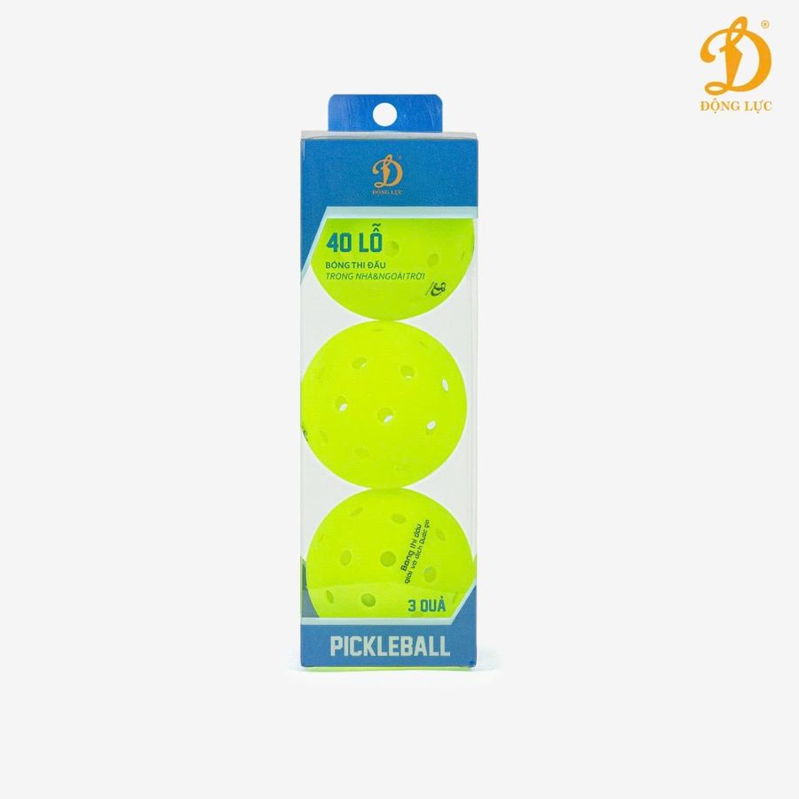 Bóng Thi Đấu Pickleball Động Lực D25 (Hộp 3 quả)