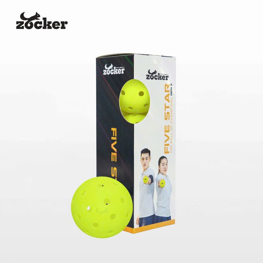Bóng Pickleball Zocker Gen2 (Hộp ba quả)