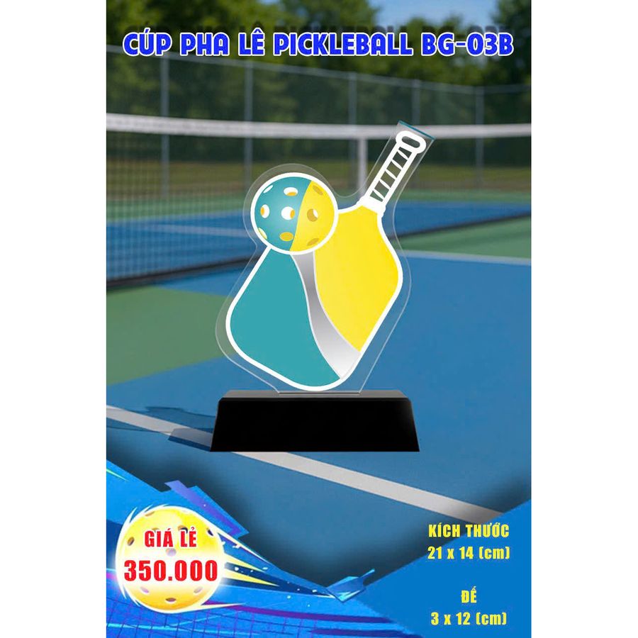 Cúp Pha Lê Pickleball BG-03B