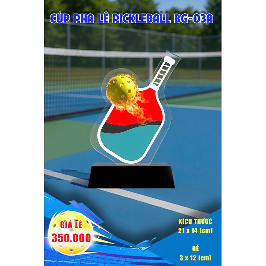 Cúp Pha Lê Pickleball BG-03A