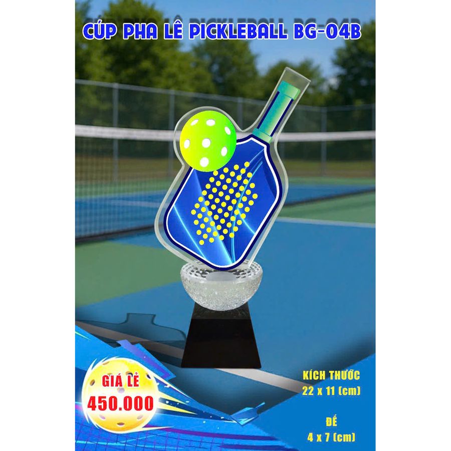 Cúp Pha Lê Pickleball BG-04B