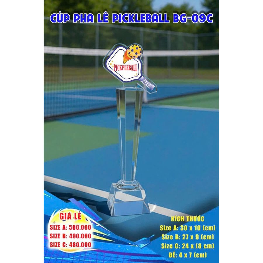 Cúp Pha Lê Pickleball BG-09C (Size A)