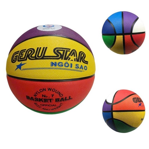 [SP002816] Bóng Rổ Geru Cao Su B5 4 màu