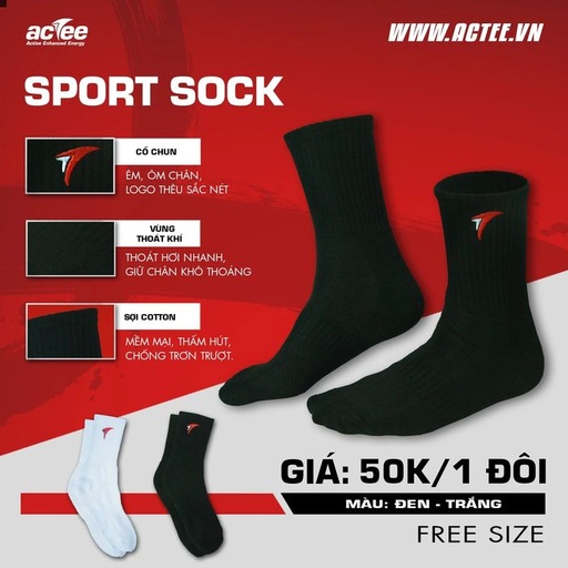 [SP001892] Tất Actee (Màu ngẫu nhiên)