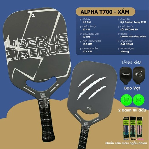 [SP003173] Vợt Pickleball Liberus T700 Alpha