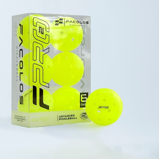 [SP003710] Bóng Pickleball Facolos F-Pro Performance Gen2 (Hộp 6 quả)
