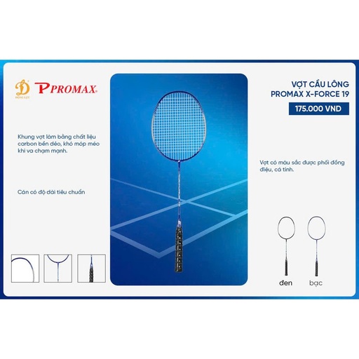 [SP004084] Vợt Cầu Lông Promax X-Force 19