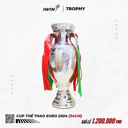 [SP002268] Cúp Thể Thao iWin EURO 2024 (34cm)