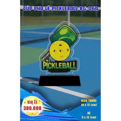 [SP004176] Cúp Pha Lê Pickleball BG-06A