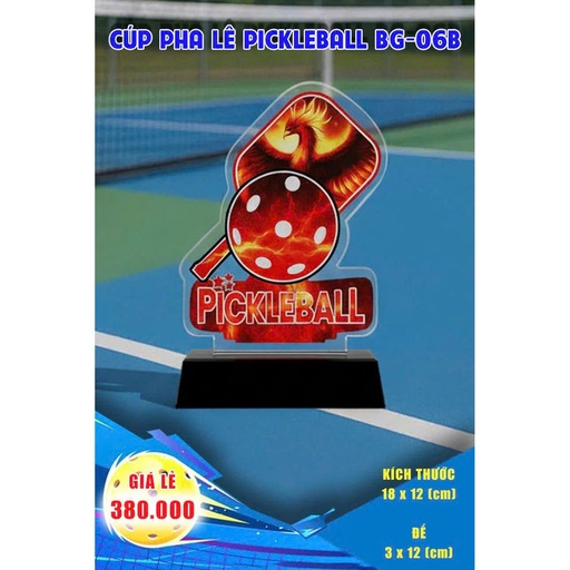 [SP004178] Cúp Pha Lê Pickleball BG-06B