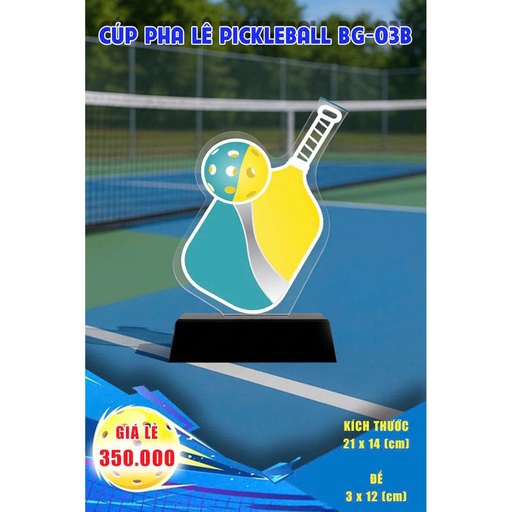 [SP004179] Cúp Pha Lê Pickleball BG-03B