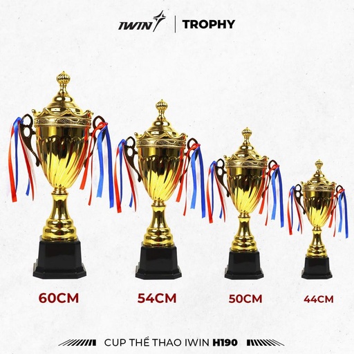 [SP001660] Cúp thể thao iWin H190 (B) - 50cm