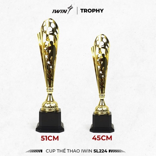[SP001653] Cúp thể thao iWin SL224 (B) - 45cm