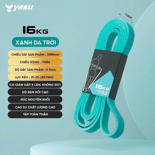 [SP001315] Dây kháng lực toàn thân Yasu YS3802 Xanh Mint