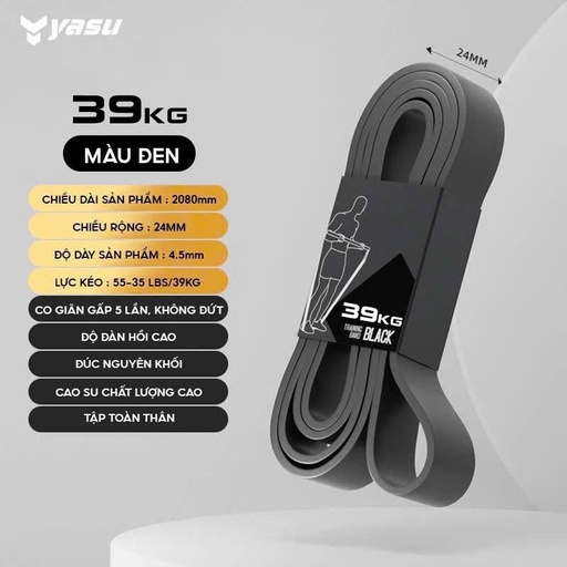 [SP001314] Dây kháng lực toàn thân Yasu YS3802 Đen