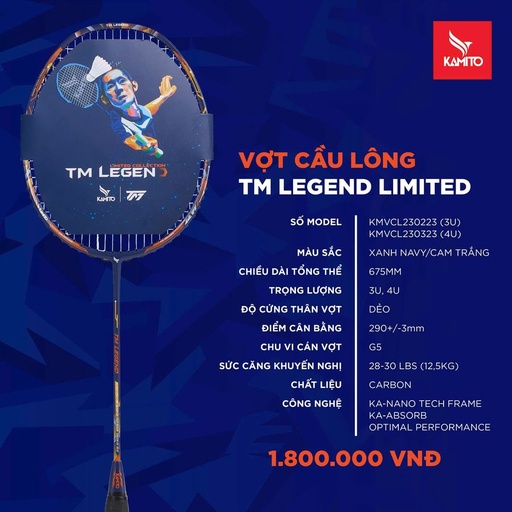 [SP002012] Vợt Kamito TM Legend Limited 3U